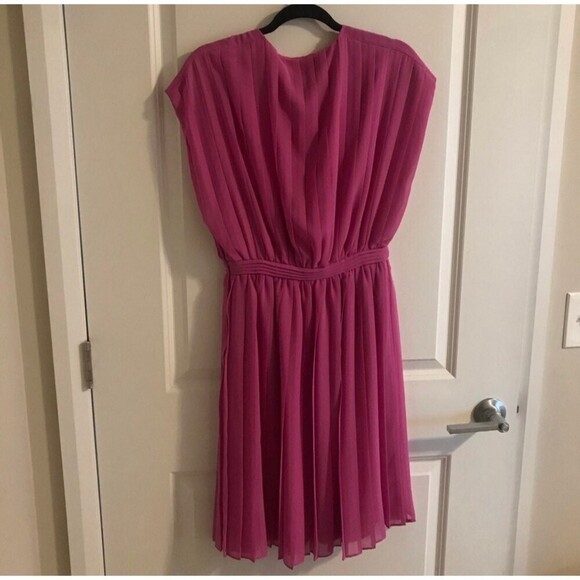 J crew collection pleated blouson dress peony 2 - Picture 6 of 8